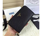 2017 Prada Zip Around Wallet Original leather 1M0506 1M0506