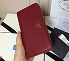 2017 Prada Zip Around Wallet Original leather 1M0506 1M0506