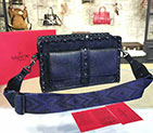 2017 Valentino GUITAR ROCKSTUD ROLLING NOIR CROSS BAG 0126 0126