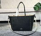 2017 Valentino Garavani Guitar Rockstud Rolling Double reversible tote in calfskin 0975