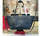 2017 Valentino ROCKSTUD NOIR MEDIUM TOTE 0973 0973