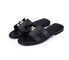 2017 hermes women Slippers in leather with rivet HWS250