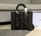 2018 LARGE LADY DIOR BAG IN STUDDED CALFSKIN 0584
