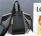 2018 Loewe Hammock Tweed Small Bag Black&White 6887