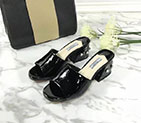 2018 Prada women Slippers in Patent leather Heel 5.5cm PSW0300