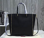 2018 Valentino Garavani Guitar Rockstud Rolling Double reversible tote in calfskin 0979