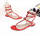 2018 Valentino women Flat Sandal in Calfskin with rivet VN0549