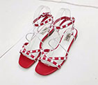 2018 Valentino women Flat Sandal in Calfskin with rivet VN0525