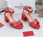 2018 Valentino women Sandal in Calfskin with rivet Heel 6.5cm VN0573