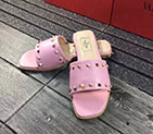 2018 Valentino women Slippers with rivet VN0495