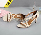 2018 Valentino women shoes in Calfskin with rivet Heel 7cm VN0483