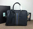 2018 prada Men saffiano leather work bag 2VE368