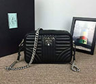 2018 prada diagramme leather cross-body bag 1BH083