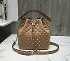2018 valentino Rockstud Spike Bucket Bag 0058