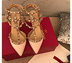 2019 Valentino women shoes with rivet Heel 6.5cm VN0582