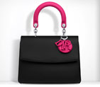 Be Dior flap bag in smooth black calfskin M0981PSBF M44Q