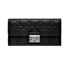 Black leather Miss Dior wallet S0522PGAI M900