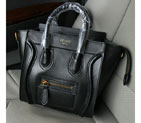 Celine Luggage Micro tote Bag Calfskin Leather C3308 Black C3308