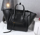 Celine Luggage Phantom Shopper Bags Original Calfskin Leather C103 Black C103