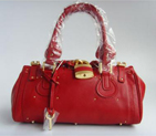 Chloe 50831 Red paddington tote leather Paddington bag 50831