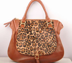 Chloe Marcie Large Shoulder Bag Brown Horsehair 90363 Brown 90363