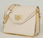 Chloe Sally Shoulder Bags Calf Leather Beige 508914 508914