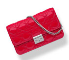 Dior Large Promenade pouch in patent iridescent red calfskin S0257PVPQ M06R