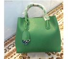 Dior Medium OPEN BAR BAG SUPPLE Green GRAINED CALFSKIN D1065