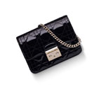 Dior Mini Promenade pouch in black patent lambskin S0252OVRA M900