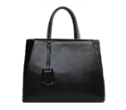 Fendi 2Jours Medium Tote Bag Horsehair 2552M Black 2552M