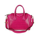 Givenchy Antigona Bag Crocodile Leather 9981 in Rose Red 9981