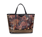 Givenchy Large Antigona Shopping Bag Printed Leopard PVC Black G115102