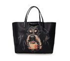 Givenchy Large Antigona Shopping Bag Printed POTTWEILER Saffiano leather Black 08109