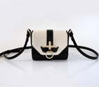 Givenchy Spring Sunmmer 2013 Gold-Trimmed Obsedia Shoulder Bag 3C1108 in Black with White 3C1108
