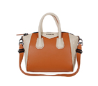 Givenchy mini Antigona Bag Smooth Leather 6360 Earth yellow and Off-White 6360