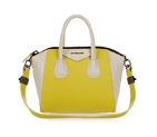Givenchy mini Antigona Bag Smooth Leather 6360 Lemon and Off-White 6360