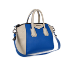 Givenchy mini Antigona Bag Smooth Leather 6360 in Blue with Off-white 6360