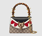 Gucci Broche GG Supreme mini bag 466428 K9GCX 8036 466428