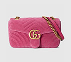 Gucci GG Marmont Chevron velvet shoulder bag 443497 K4D2T 5532 443497