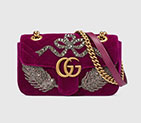 Gucci GG Marmont embroidered velvet mini bag 446744 K4DST 5668 446744