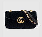 Gucci GG Marmont velvet shoulder bag 443497 K4D2T 1000 443497