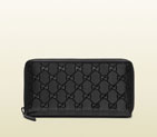 Gucci GG imprime leather zip around wallet 307987