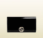 Gucci GG sparkling polished leather continental wallet 369670