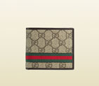 Gucci GG supreme canvas bi-fold wallet 365491 KGD8R 9791 365491