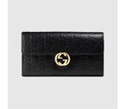 Gucci Icon leather GG wallet 369663 CWC1G 1000 369663