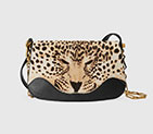 Gucci Leopard print shoulder bag 466409 DZ42X 8513 466409
