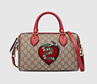 Gucci Limited Edition GG Supreme top handle bag with embroideries 409529 K8KCG 9789 409529