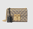 Gucci Padlock small GG bees shoulder bag 409487 9F26G 8319 409487