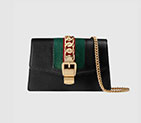 Gucci Sylvie leather mini chain bag 494646 CWLSG 1060 494646