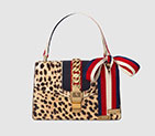 Gucci Sylvie leopard print shoulder bag 421882 D4HGG 8217 421882